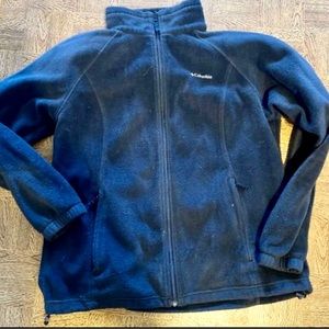 Black Columbia size XL zip up fleece with pockets